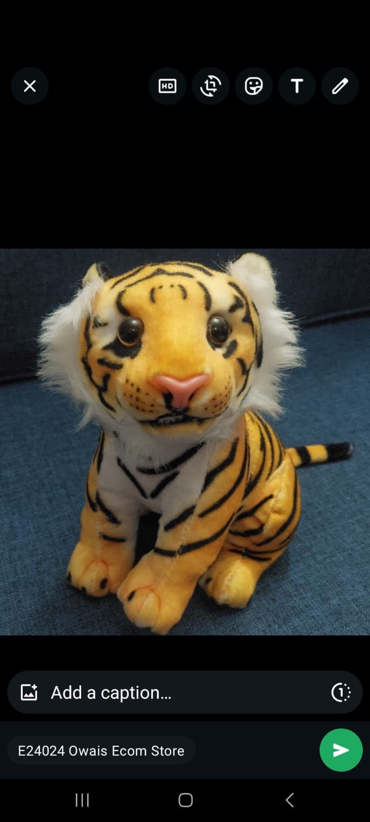 LG2 SITTING TIGER 20CM SMALL